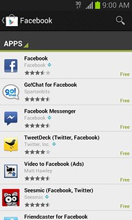 Press Facebook.