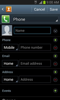 Press the drop down list at the top of the display.