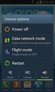 To turn on vibration:Press Vibrate.