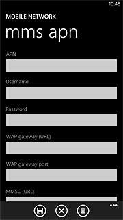 Press the field below APN and key in live.vodafone.com
