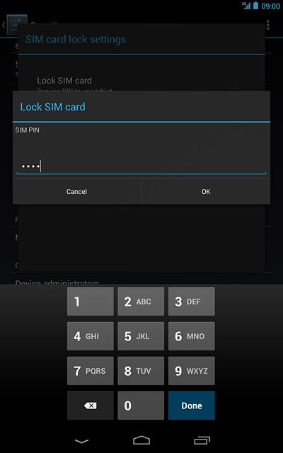 Key in your PIN and press OK.