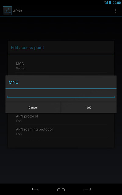 Key in 01 and press OK.