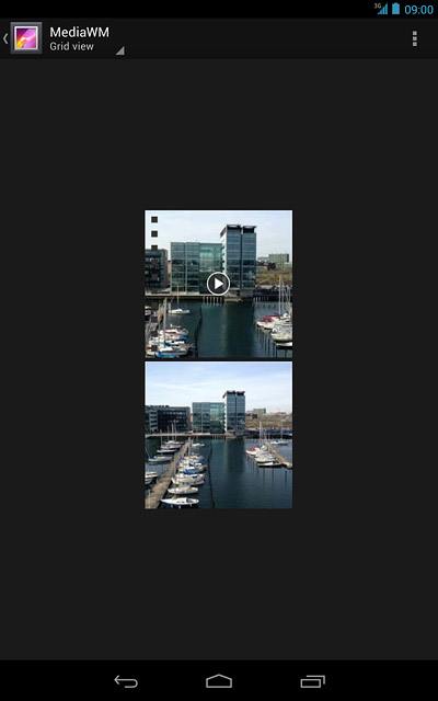 Go to the required folder.Press the required picture or the required video clip.