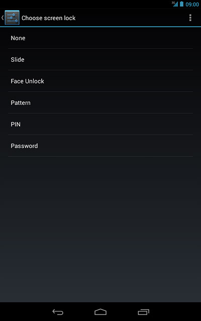 Press Password.