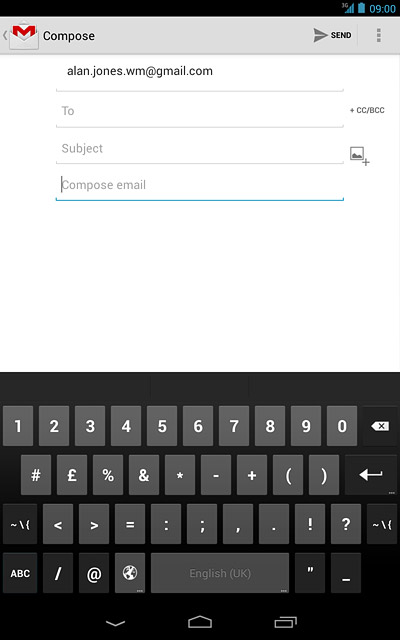 Press the required numbers or the required symbols.