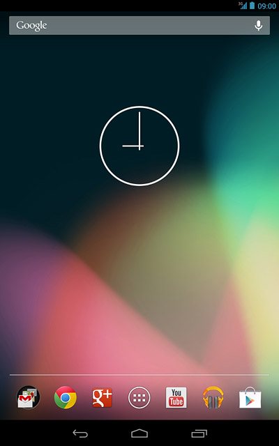 Press the menu icon.