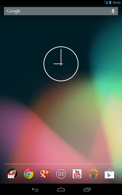 Press the menu icon.