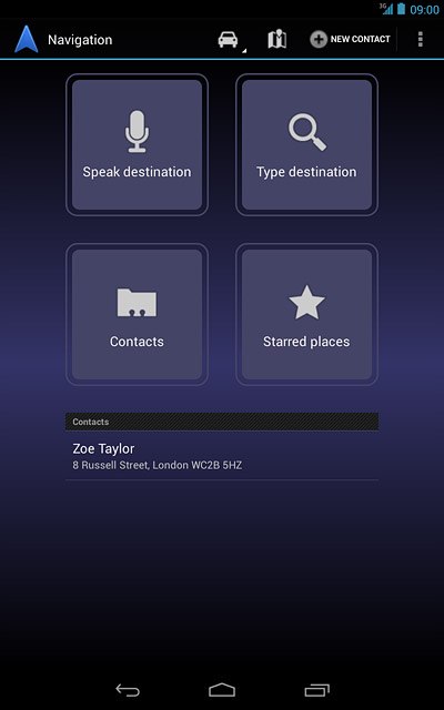 Press the required contact.