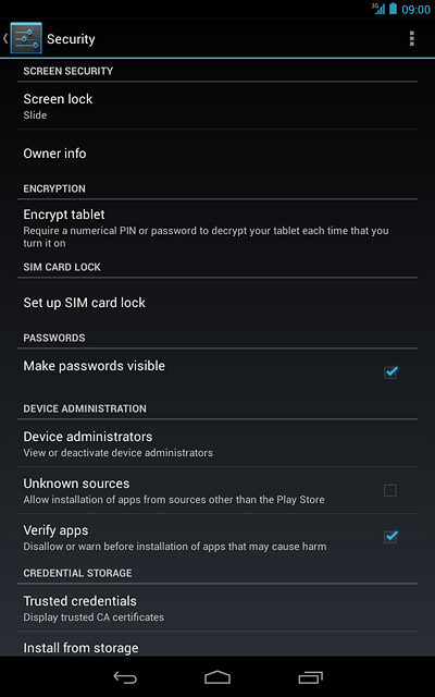 Press Screen lock.