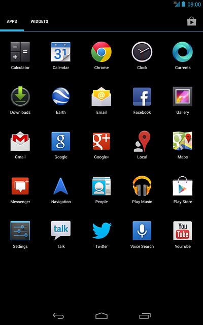No matter what you’re doing on your device, you can return to standby mode at any time by pressing the home icon.