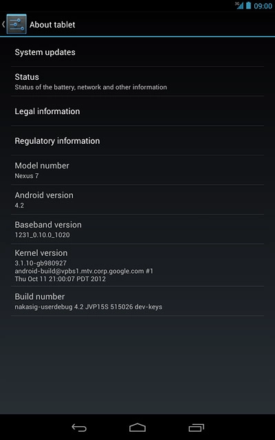 Press the home icon to return to standby mode.