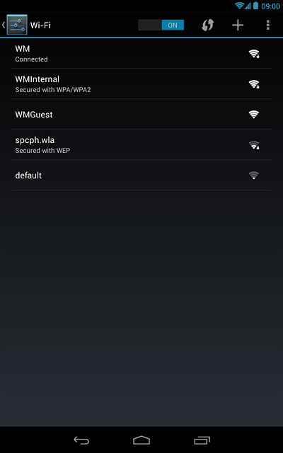 Press the home icon to return to standby mode.