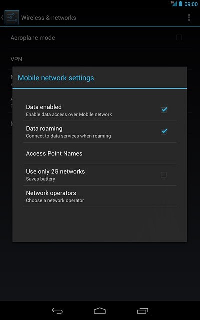 Press the home icon to return to standby mode.
