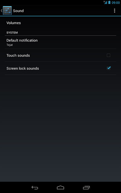 Press Default notification.