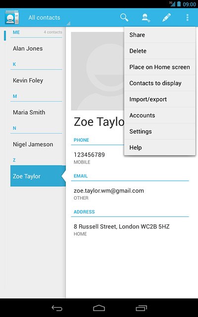 Press Import/export.