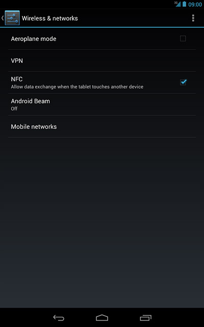 Press Mobile networks.