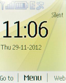 The silent mode icon shows that all sound signals are turned off.Further information:Turn silent mode on or off