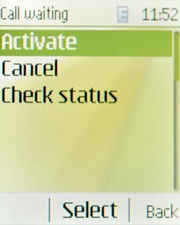 Highlight one of the following options:Activate