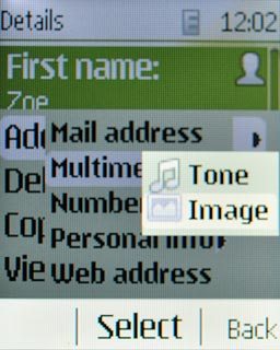 Scroll to Tone and press the Navigation key.