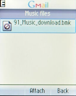Highlight the required file and press the Navigation key.