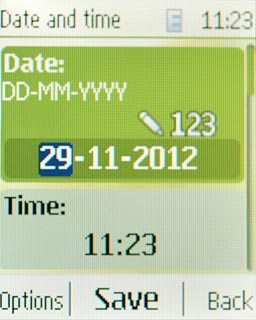 Scroll to Date and key in the date.