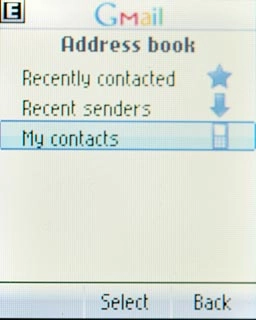 Scroll to My contacts and press the Navigation key.Key in the first letters of the required contact.Matching contacts are displayed.