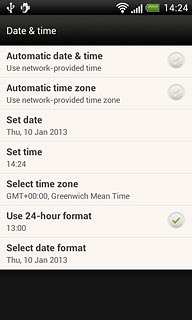Press Select time zone.