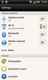 Press Mobile network.