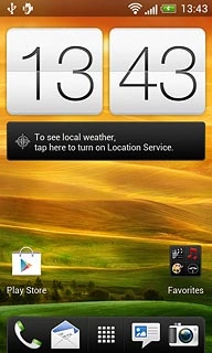 Press the menu icon.