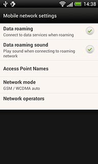 Press Network mode.
