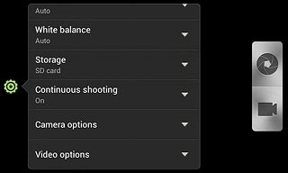 Press Video options.