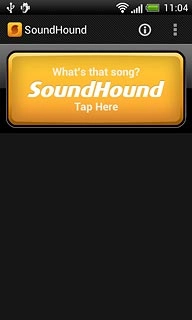 Hold your phone to the external source and press Tap Here to start recording.Wait a moment while your phone records the music.Your phone searches for music details on the internet and after a moment the result is displayed.