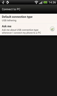 Press Default connection type.