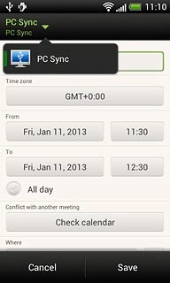 Press the required calendar.Key in a subject for the appointment.Follow the instructions on the display to key in more information, such as date, location, duration and reminder.
