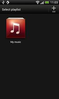 Press the required playlist.Repeat the procedure to add more audio files to the playlist.