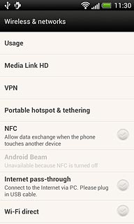 Press NFC to turn the function on or off.