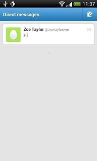 Press the new message icon.Key in the first letters of the required contact.Matching contacts are displayed.