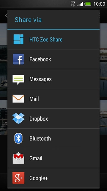 Press Gmail.An email message containing the picture or video clip is created.Key in the first letters of the required contact.Matching contacts are displayed.