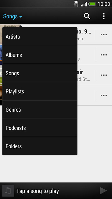 Press Playlists.