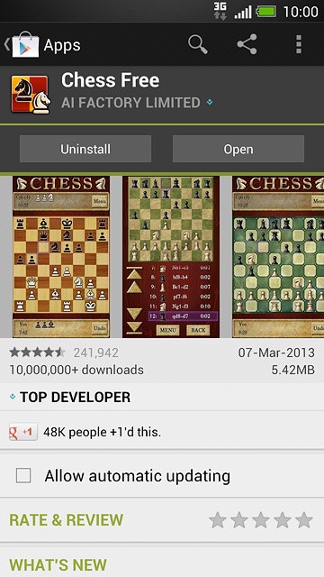 Press Uninstall.