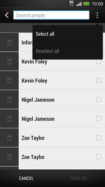 Press Select all.