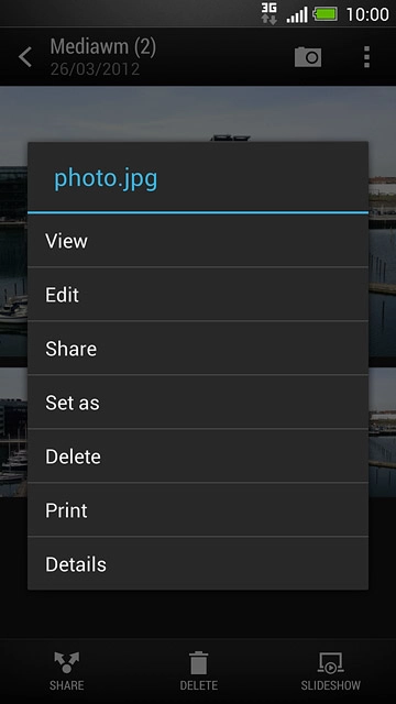 Press Share.