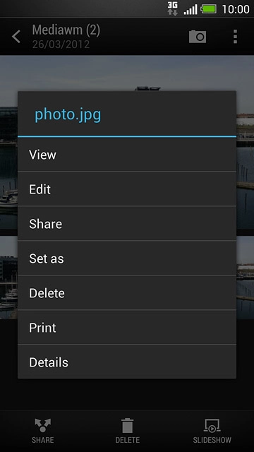Press Share.