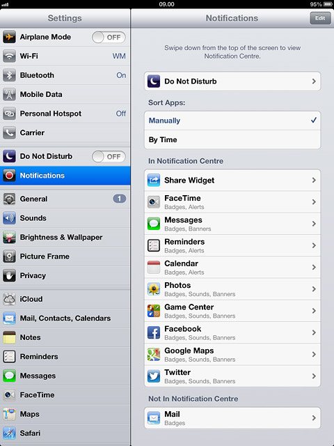 Press Notifications.