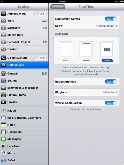 To select the number of notifications:Press Show.