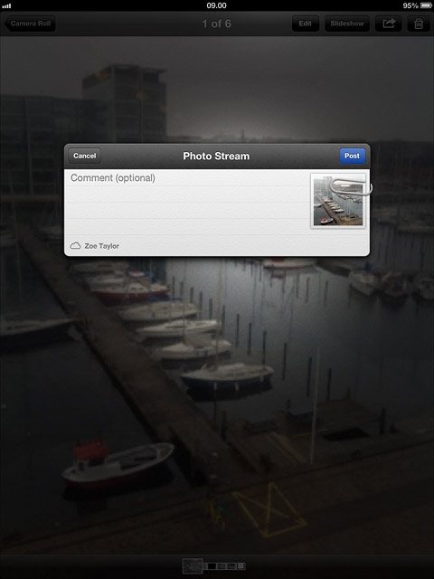 If required, key in text and press Post.