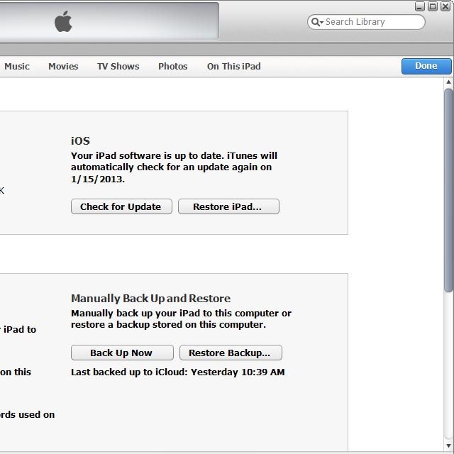 Select Back Up Now.