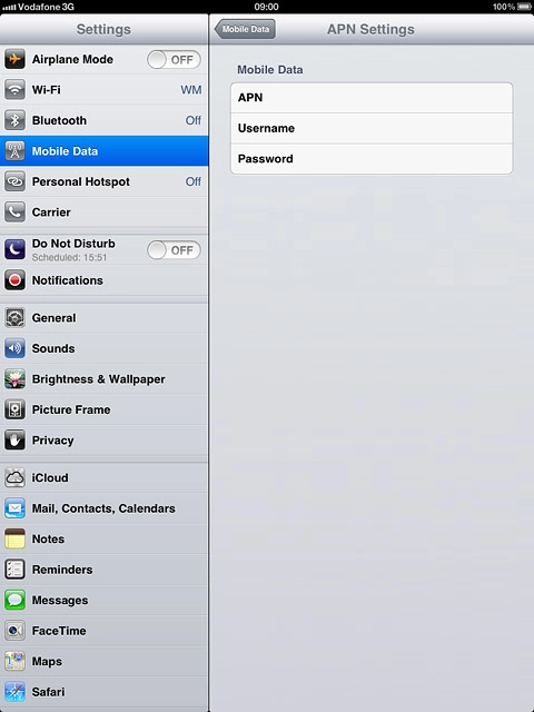 Press Mobile Data.