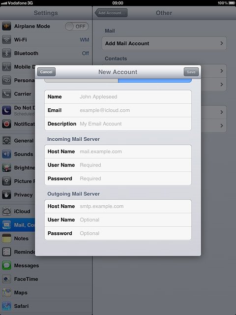 Press Password below Outgoing Mail Server and key in the password for the outgoing server.