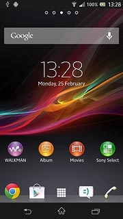 Press the menu icon.